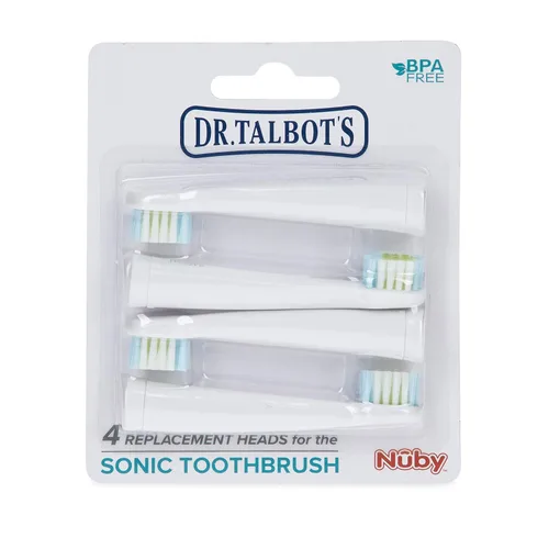 Vista 2 de Dr. Talbot's Cabezales de repuesto para cepillos de dientes sónicos, paquete de 4