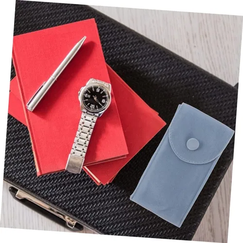 Vista 3 de UKCOCO 1pc Velvet Bag Watch Bag Mens Smartwatch Reloj Inteligente Para Hombre Watch Container Watch Pouch Mens Bracelet Portable Bag for Watch Man
