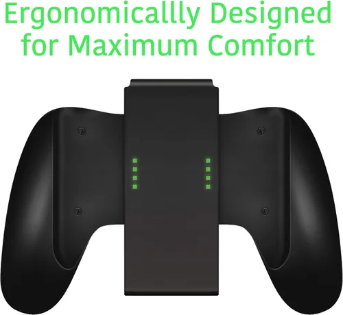 Vista 7 de TALK WORKS Joycon Comfort Grip for Nintendo Switch - Joy-Con Controller Game Accessories Handheld Joystick Remote Control Holder Joy Con Kit - Black