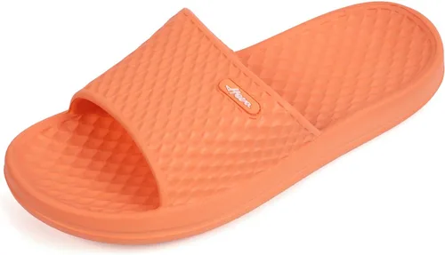 Vista 9 de FUNKYMONKEY - Sandalias de baño para mujer, sandalias para el interior del hogar, playa, antideslizantes