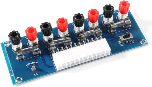 Vista 5 de AITRIP XH-M229 Fuente de alimentación de chasis de computadora de escritorio Placa de transferencia ATX Placa de toma de potencia de salida de 3 PZAS