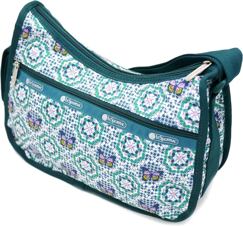Vista 4 de LeSportsac Bolso bandolera clásico Hobo en mosaico de mariposa Mosaico de mariposa Bolso cruzado clásico Hobo