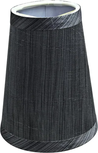 Vista 3 de Aspen Creative 32651-6 - Juego de lámparas de araña con clip con forma de imperio pequeño (paquete de 6), diseño de transición en gris y negro, 4
