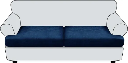 Vista 120 de Funda de cojín para sofá con aspecto de cuero, 1 unidad, elástica, para sala de estar, funda de cojín individual para sofá, protector de asiento