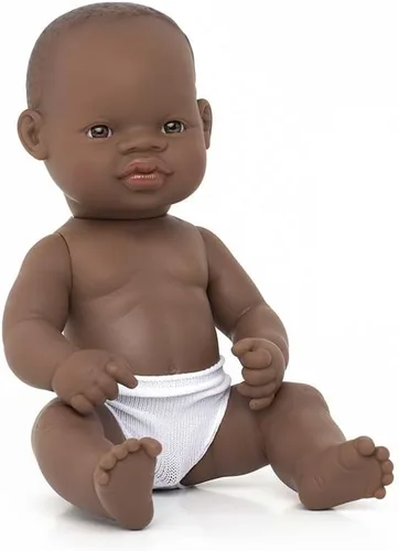 Vista 11 de Muñeca de bebé recién nacida Miniland, anatómicamente correcta, 12.63 pulgadas, Chica africano