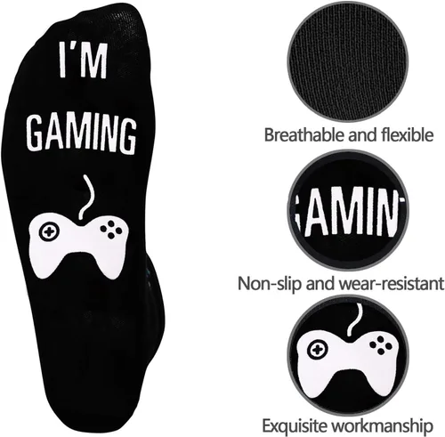 Vista 2 de Regalos novedosos calcetines no molestar, estoy jugando, calcetines divertidos, regalos para niños adolescentes, niños, hombres, mujeres, amantes