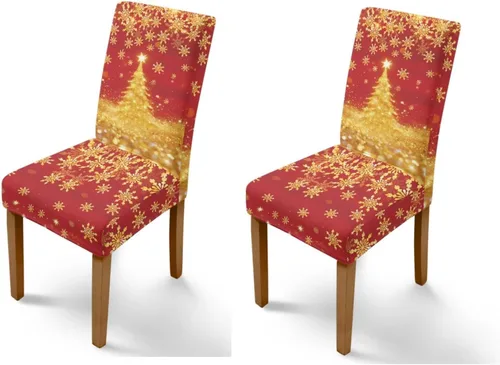 Vista 23 de Rnyleeg Juego de 1 fundas para sillas de comedor de Navidad, fundas para sillas de comedor, diseño étnico, diseño étnico, suave, lavable, para Arco