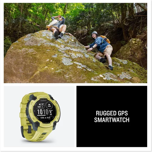 Vista 20 de Garmin Instinct® 3 45mm, pantalla AMOLED, reloj inteligente GPS resistente para exteriores, bisel reforzado con metal, linterna incorporada, hasta