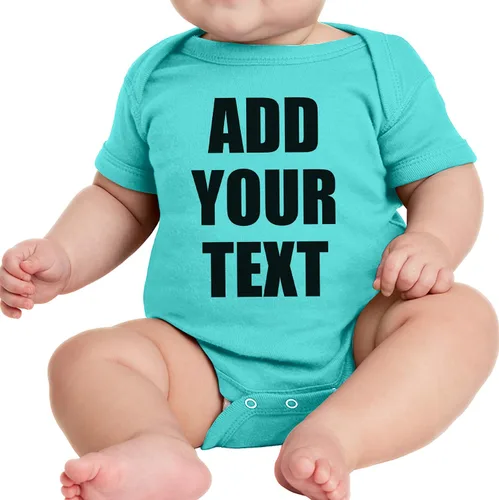 Vista 2 de TEEAMORE Body personalizado para bebé, añade tu texto para bebé niña y niño