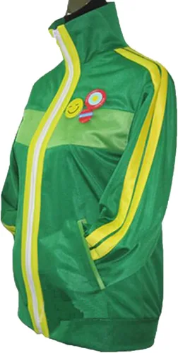 Vista 3 de Poetic Walk Disfraz de cosplay de anime, capa verde, falda, uniforme escolar, disfraz de Halloween