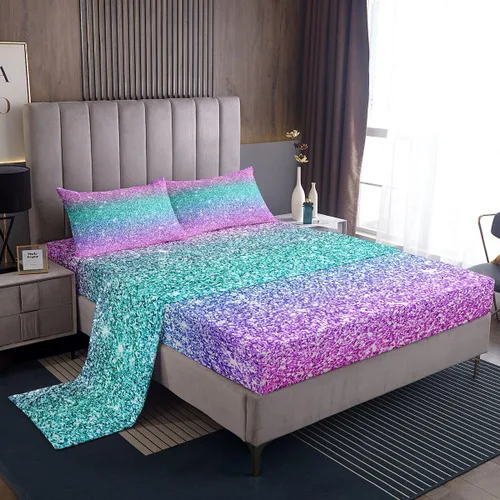 Vista 30 de Feelyou Juego de sábanas para niños con diseño de aguacate, ropa de cama bonita con frutas para niños y niñas, 1 sábana encimera y 1 sábana bajera