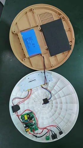 Vista 5 de SwitchBot Ventilador de pedestal inteligente, ventilador oscilante recargable para dormitorio, con cable e inalámbrico, ventilador de piso