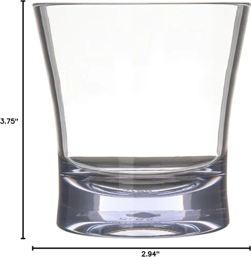 Vista 6 de Carlisle FoodService Products Alibi - Vaso doble para restaurante, cocina y bar, plástico, 12 onzas, transparente