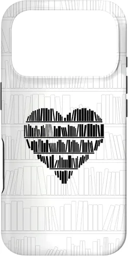 Vista 30 de Bookworm Book Lover Minimalist Heart White Case for iPhone 17