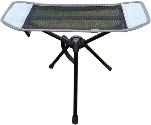 Vista 7 de Silla portátil para camping, reposapiés, ligera, resistente, plegable, al aire libre, picnic, playa, viajes, pesca, mochilero, tela Oxford gruesa