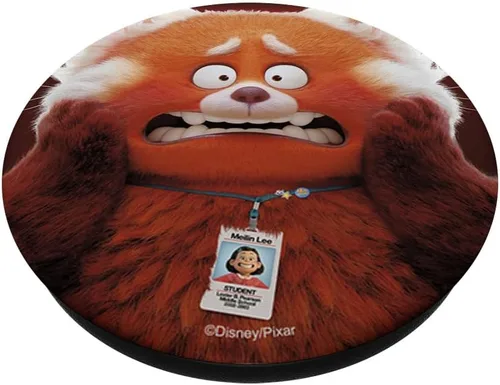 Vista 2 de Disney Pixar Turning Red Mei Scary Shoked Panda PopSockets intercambiables PopGrip