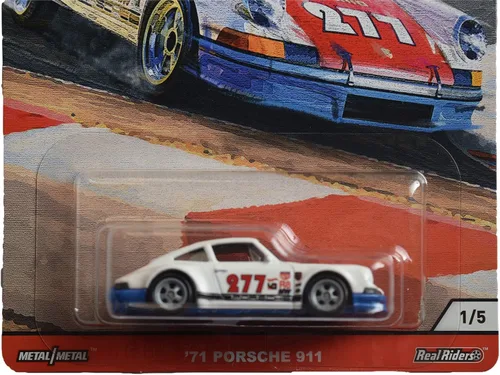 Vista 2 de Hot Wheels Cultura del coche Puerta Slammers '71 Porsche 911 1/5, blanco