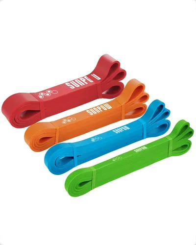 Vista 9 de SUNPOW Pull Up Assistance Bands, Set of 5 Heavy Duty Resistance Bands for Men & Women, Natural Latex Exercise Bands for Pull-Up Progression, Home