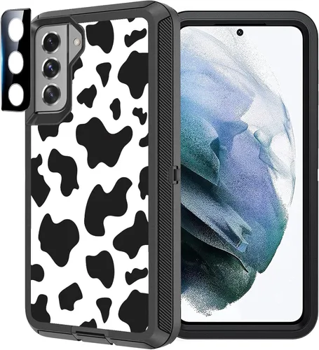 Vista 10 de Funda compatible con Samsung Galaxy S21 5G, diseño de bandera estadounidense antigua con protector de lente de cámara resistente