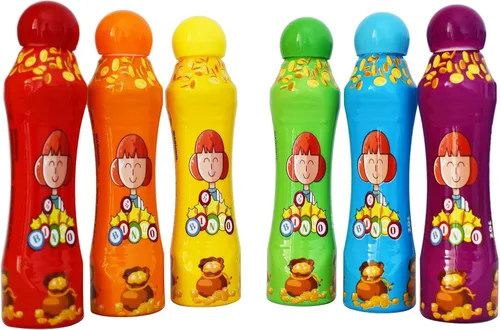 Vista 3 de Yuanhe Bingo Daubers - Marcadores de puntos – 3 oz Paint Dotter Bingo Dabbers/Dobbers, juego de 6