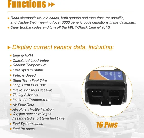 Vista 4 de X AUTOHAUX MINI OBDII USB V1.5 escáner OBD2 adaptador cable de diagnóstico para múltiples marcas CAN-Bus para Windows Escáner de fallas de coche