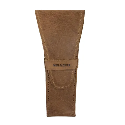 Vista 10 de Hide & Drink, Estuche de cuero para maquinilla de afeitar de seguridad, accesorios de afeitado, artículos esenciales para el cuidado personal, hecho