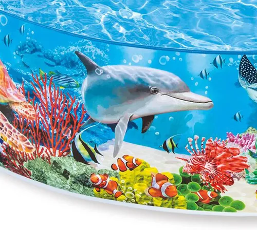 Vista 7 de Piscina Intex Deep Sea Blue SnapSet para niños