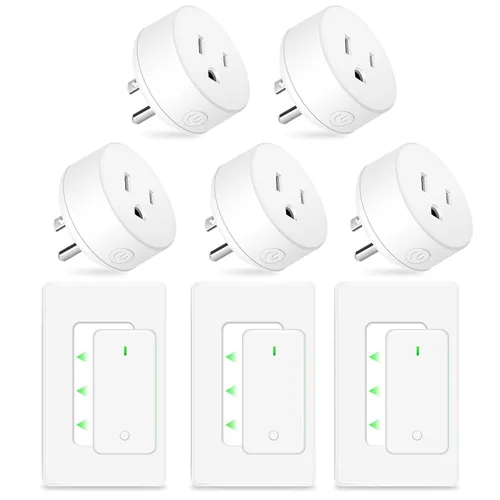 Vista 119 de NineLeaf - Enchufe de salida de control remoto, interruptor de luz de encendido y apagado inalámbrico desmontable 500FT Light Plug Decorator