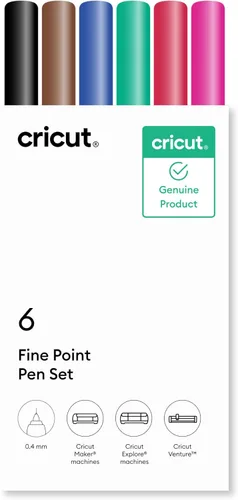 Vista 9 de Cricut Ultimate - Juego de bolígrafos de punta fina, bolígrafos de punta fina de 0.4mm para escribir, dibujar y colorear, crear tarjetas e
