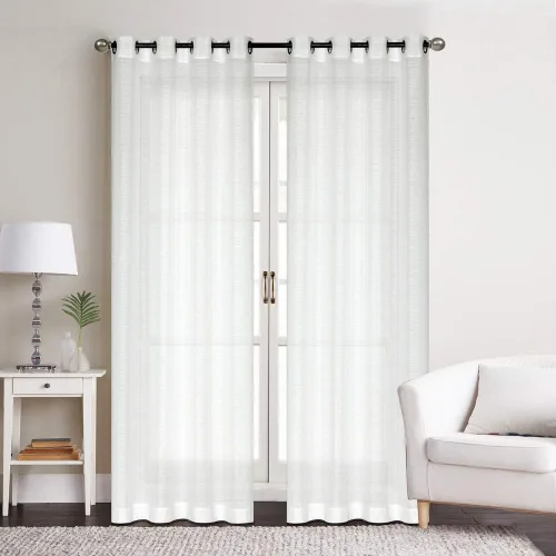 Vista 21 de Everyday Celebration Cortinas de ventana 100% opacas para puerta corrediza de ventana, cortinas opacas con forro térmico, cortinas con ojales