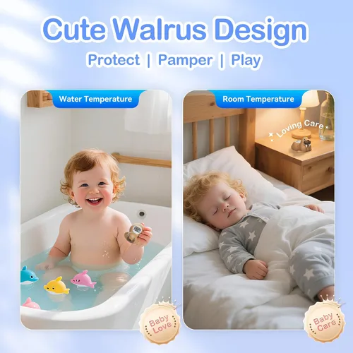 Vista 3 de Termómetro de baño de bebé para bañera, habitación, temperatura del agua, juguete flotante para baño de bebé, seguridad para el baño de los niños
