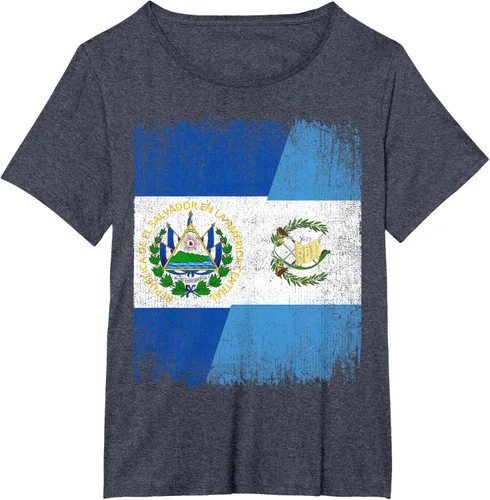 Vista 60 de Camiseta Half El Salvador Bandera de Guatemala con raíces guatemaltecas