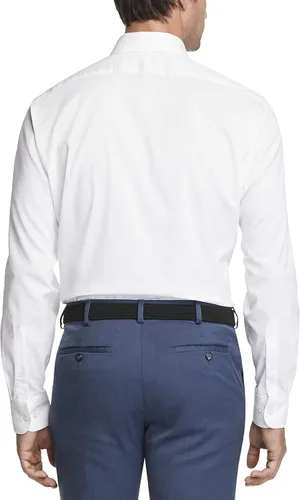 Vista 2 de Van Heusen Camisa de vestir para hombre de ajuste regular con protección contra manchas elástica