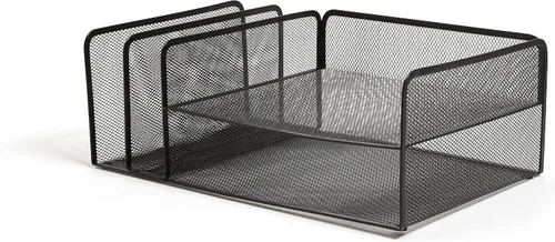 Vista 4 de TRU RED Staples TR57538-CC - Archivo horizontal de malla de alambre de 4 compartimentos