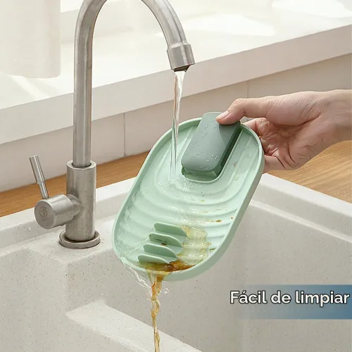 Vista 5 de Soporte para cucharas con soporte para tapa de olla, estante para utensilios de cocina