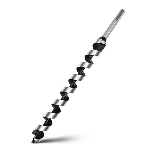 Vista 22 de Broca helicoidal de 0.94 x 11.8 pulgadas para madera, broca helicoidal con vástago hexagonal para madera blanda, madera dura, plástico