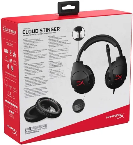 Vista 8 de Auriculares de gaming, de HyperX, Cloud, para PC, Xbox One, PS4, Wii U, Nintendo Switch (HX-HSCS-BKNA), Negro