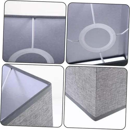 Vista 8 de Didiseaon Cubierta de lámpara de pie de lino, pantalla de lino de estilo simple, fácil de instalar para decoración del hogar, familiares y amigos