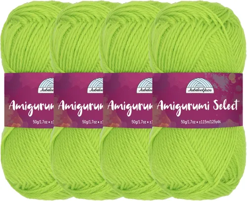 Vista 25 de JubileeYarn Amigurumi Select - Hilo acrílico DK - Begonia - 4 madejas