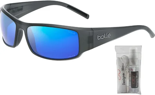 Vista 2 de bollé King Rectangle Sunglasses for Men BUNDLE With Designer iWear Complimentary Eyewear Kit