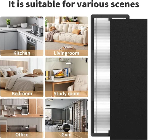 Vista 6 de Paquete de 2 filtros de repuesto True HEPA compatibles con Eureka NEA120 y Toshiba CAF-W36USW purificador de filtro de aire, 2 paquetes de filtros