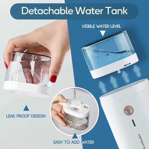 Vista 9 de Newbealer Vaporizadores de mano para ropa, 2 niveles de vapor, vapor horizontal y vertical, portátil para viajes y uso doméstico