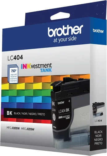 Vista 8 de Brother Cartucho de tinta negro genuino LC404BKYield INKvestment Tank - Rendimiento de página: 750
