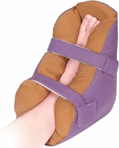 Vista 8 de Protector de talón de espuma extra largo para úlceras por presión, almohada de pie para pacientes postrados en cama, almohada de tobillo para dolor