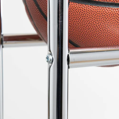 Vista 3 de CHAMPRO Estante para 12 pelotas con ruedas para baloncesto, voleibol y más, vertical