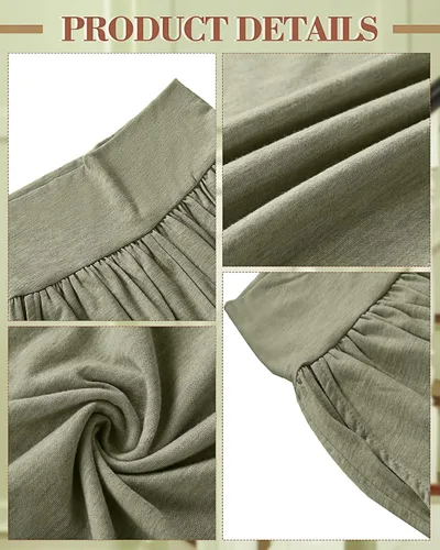 Vista 5 de Neer 3 piezas de pantalones de yoga de pierna ancha para mujer, cómodos, holgados, de cintura alta, pantalones deportivos casuales