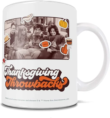 Vista 158 de Trend Setters Friends the Television Show – 25 años – Mercancía oficial – Taza de café o té de cerámica blanca de 11 onzas – perfecta para regalar