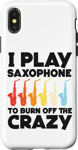 Vista 5 de iPhone 16 Saxofón I play saxofón para quemar el caso loco