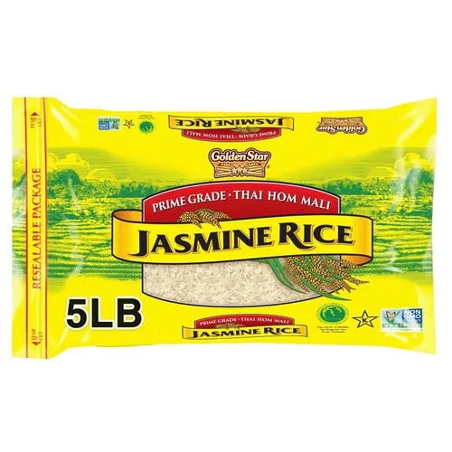 Vista 8 de Golden Star Thai Hom Mali - Arroz jazmín blanco, bolsa de 2 libras