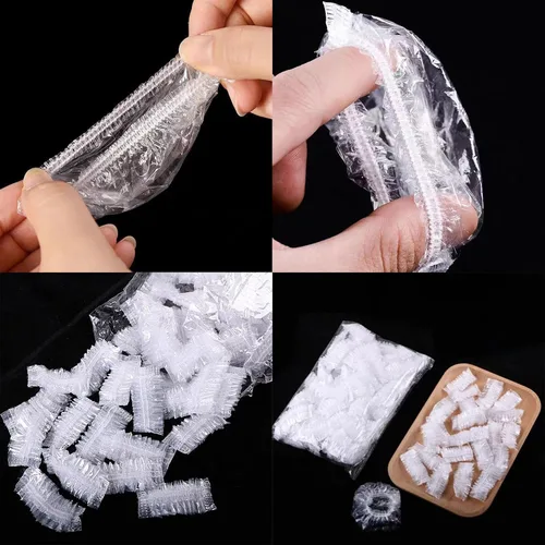 Vista 5 de Paquete de 400 protectores desechables para los oídos para la ducha, impermeables, protectores de oídos para adultos, protectores de oídos elásticos